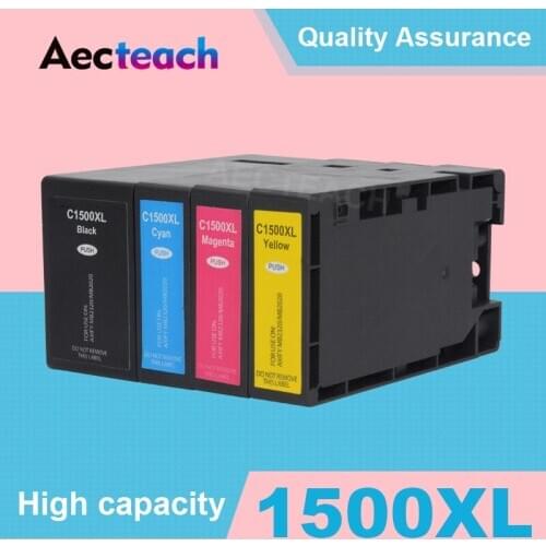 Aceteach 4 Color PGI-1500 Ink Cartridge Compatible For Canon MAXIFY MB2356 MB2357 MB2750 MB2000 MB2354 Full Ink Printers