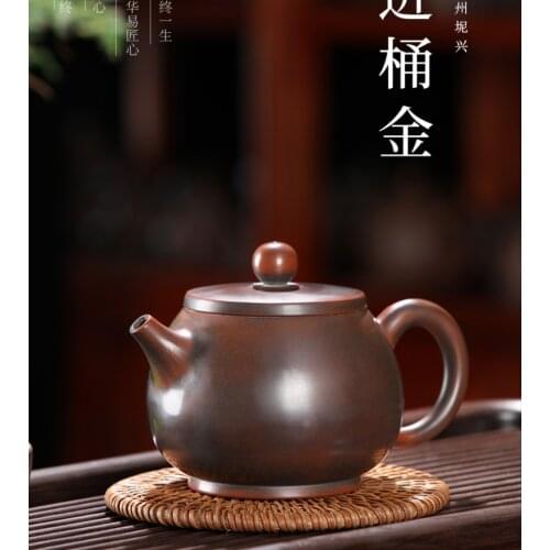 Chinese Traditional Ceramic Teapot Pure Handcraft Beautiful Appearance Household Pu'er Oolong Tea Set High Grade Clay Kettle