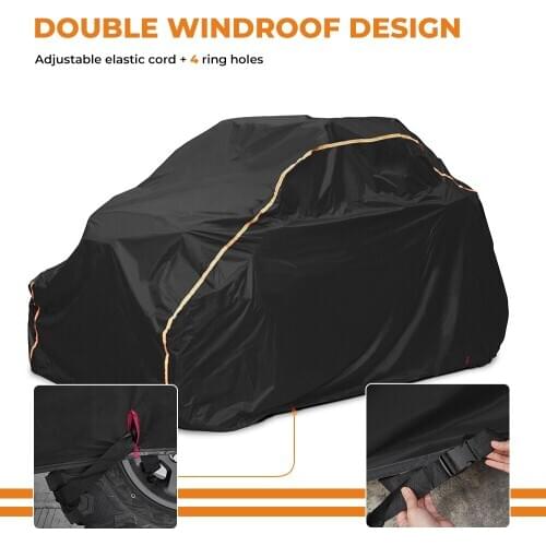 UTV Cover Utility Vehicle Storage Covers for Polaris RZR PRO XP XP1000 S1000 S900 900 570 Black