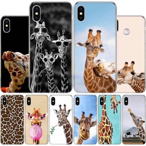 Giraffe Anime Cute Cover Phone Case For Apple iphone 11 12 Pro XR X XS Max 7 8 6 6S Plus + 7G 6G 5 SE 2020 Coque Popular