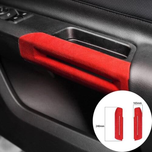Car Inner Door Handles Cover Trim Sticker For Ford Mustang 2015-2020 Alcantara Suede Leather Car-Styling Interior Accessories