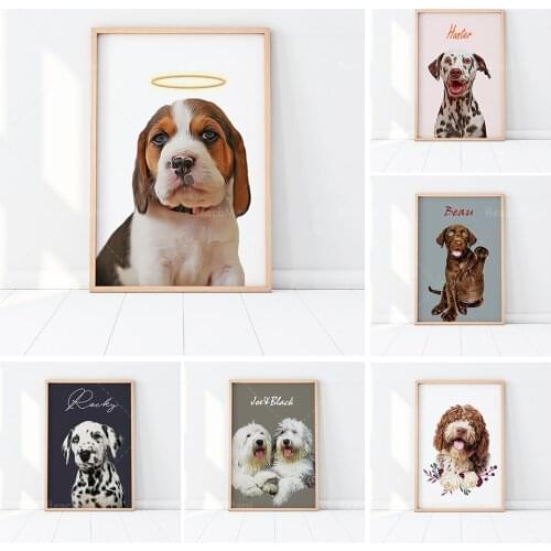 Personalized Watercolor Pet Dog Personalized Pet | Personalized Pet Print | Pet Portrait