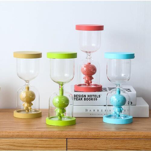 New 3D Design Wood Hourglass Security Sandglass Countdown Timing Sand Clock Desktop Home Decor Reloj de arena