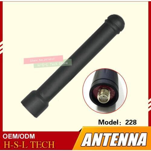 Walkie Talkie Rubber Antenna 400-470Mhz UHF Interface Two Way Radio Antenna For Motorola SMP258 SMP228 SMP Q1 Q3 Accessories