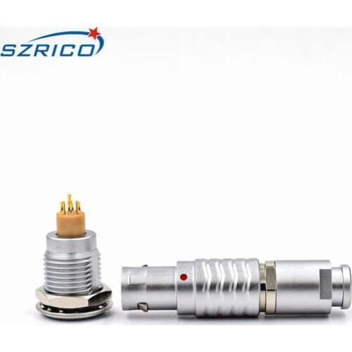 M12 Connector Male female Plug Socket FGC EGC 1B 10 Pin 90 Degree Push Pull Self-Locking Fast Industrial Power Cable