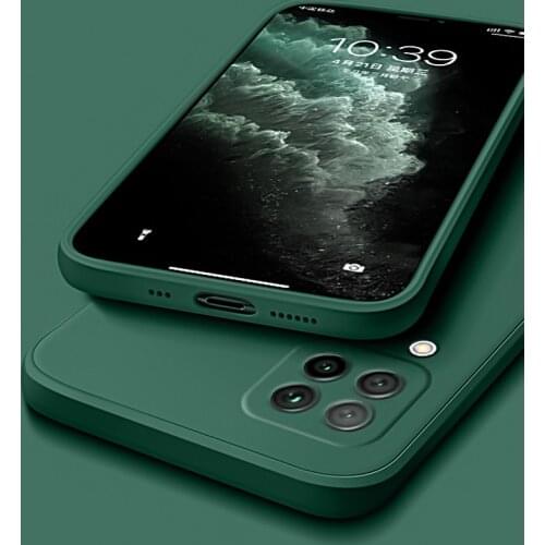 Pure Red Silicon Phone Case For Huawei Mate 40 P40 Pro Lite Ultra Thin Shockproof Case For Huawei P40 Lite Mate 40 Pro TPU Cover