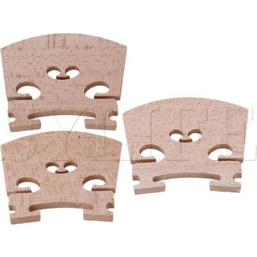 4/4 Full Size Violin Fiddle Bridge Maple Pack of 3