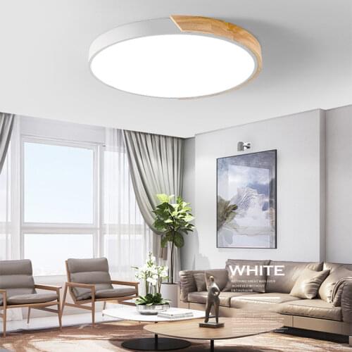 LED modern White & Black color ceiling lights acrylic ceiling lamps for kitchen living room bedroom study corridor hotel room