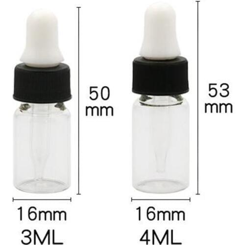 3ml 4ml Glass Dropper Bottle Serum Vials Essential Oil Bottles Refillable Essential Oils Containers F20171303