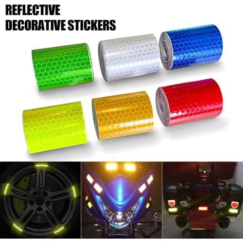 5cm*300cm Truck Reflective Tape Decoration Stickers Car Warning Safety Reflection Tape Film Auto Reflector Body Sticker