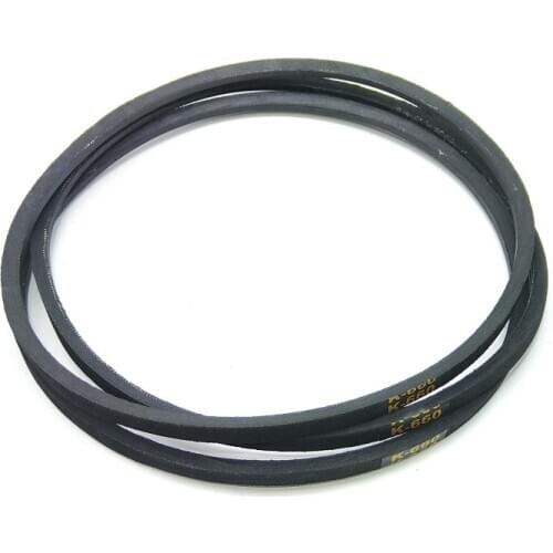 2Pcs K660 Rubber V-belt Triangle belt Driving belt for Industrial Agricultural Equipment