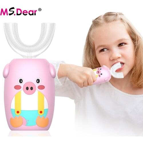 Sonic Children Electric Toothbrush Cartoon Pattern Toothbrush Soft Silicone Brush Head Fully Automatic Kids Electric Toothbrush