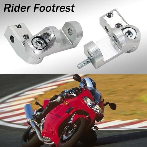 Universal NEW Motorcycle Motor Bike Footrests Footpegs Foot Rests Pegs Rear Pedals Set Parts FOR Tiger 955i For Tiger 709