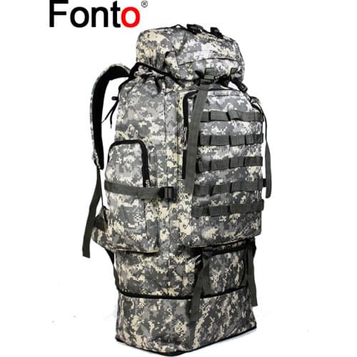 100L Extra Large Capacity Increased Capacity Waterproof Outdoor Camping Mountaineering Travel Luggage Backpack Mens Bag