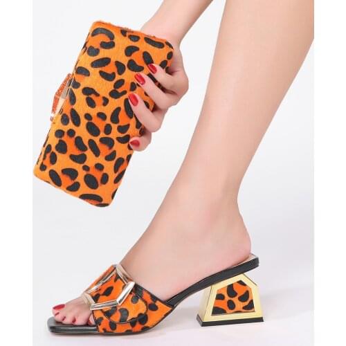 Leopard print ladies slippers summer plus size 2021 new design