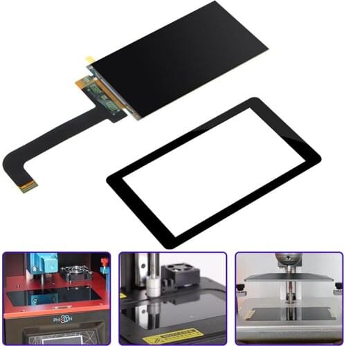 5.5 Inch 2k 3D Printers LCD Module 2560*1440 LCD Screen Display LS055R1SX03 Tempered Film for WANHAO D7 3D Printers Accessories