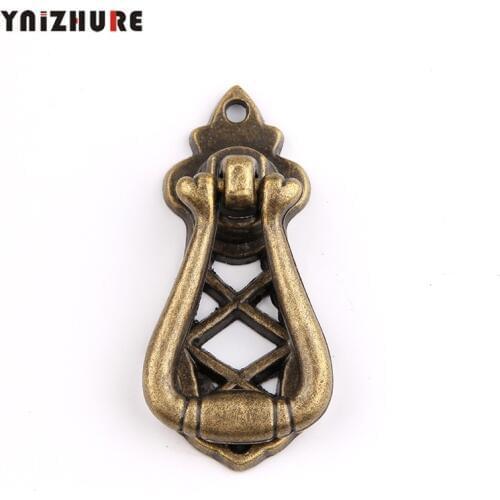 1pc Classical Pendant Drawer Knobs And Pulls,kitchen Cupboard Wardrobe Furniture Door Single Hole Small Handles Bronze