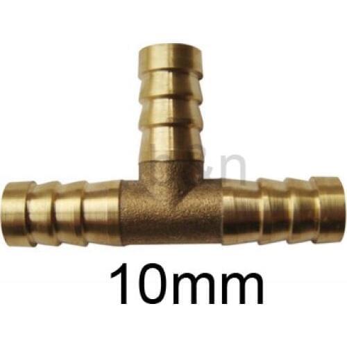 10mm diameter dia. t-shaped tee Three way pagoda joint Pagoda-Shape Connector brass Barbed joint copper Barb fitting Hose