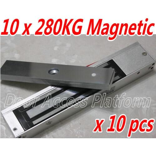 10 pcs of 280KG/600lbs Electric Door Magnetic door lock,600lbs MAGNETIC LOCK ACCESS CONTROL SYSTEM Door open metal case safety