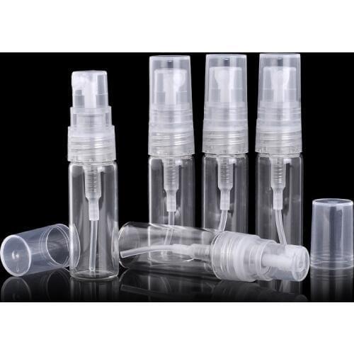 2ml 3ml 5ml 10ml Portable Glass refillable Perfume Bottle With Spray&Empty Parfum Cosmetic Vial With Atomizer For Traveler