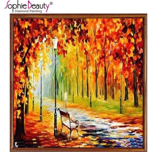 2018 Limited Diamond Painting Cross Stitch Handcraft Diy Mosaic Kit Tree Park Beaded Embroidery Sophie Beauty Home Crafts Arts