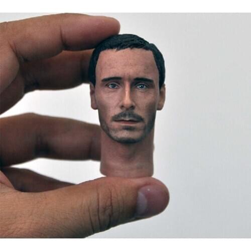 In Stock 1/6 Scale Male Figure Accessory Magnet King Michael Fassbender Head Sculpt Model with Neck for 12''Body