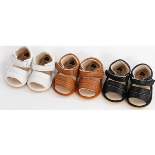 Bobora Baby Summer Sandals Boy Girl Slippers Toddler Kids First Walkers PU Shoes 0-18 Months