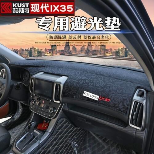For Hyundai IX35 2017 2018 2019 high Quality dashboard console insulation sunscreen sun shade dark mat Car-styling