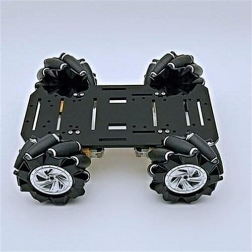TT Motor 80mm Mecanum Wheel Car Smart Car Is Suitable For Arduino Programming Omnidirectional Mobile Chassis Robot