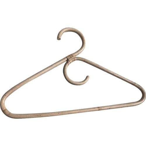 Hot XD-Rattan Clothes Hanger Style,Garments Organizer,Rack Adult Hanger,Room Decoration Hanger for Your Clothes.1 Pcs