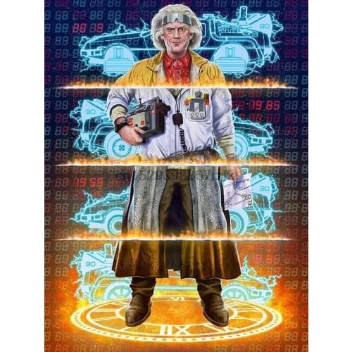 Mens Doc Brown Back To The Future T-Shirt Ideal Gift or Birthday Present