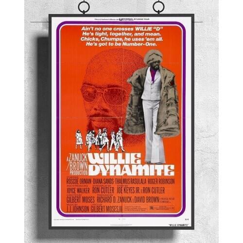 L284 WILLIE DYNAMITE Movie Blaxploitation Silk Fabric Poster Art Decor Indoor Painting Gift