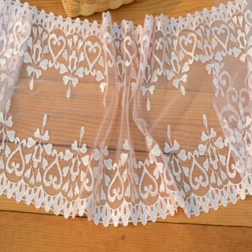 Hot selling Clothing accessories Light pink purple European soluble embroidery lace H2104