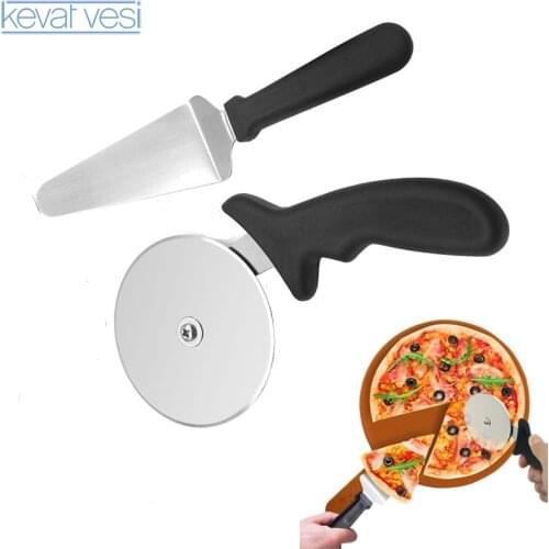Pizza Cutter Stainless Steel Pizza Shovel Multifunctional Roller Non-Stick Pizza Cake Spatula Pastry Tools Baking Accessories