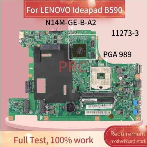 Laptop motherboard For LENOVO Ideapad B590 Notebook Mainboard 11273-3 SLJ8C N14M-GE-B-A2 DDR3
