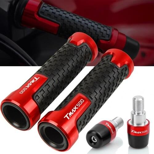 Motorcycle CNC Aluminum Accessories 7/8'' 22MM Handlebar Grips Hndles Bar Grip Ends Cap Pug For yamaha TMAX500 T-MAX TMAX 500