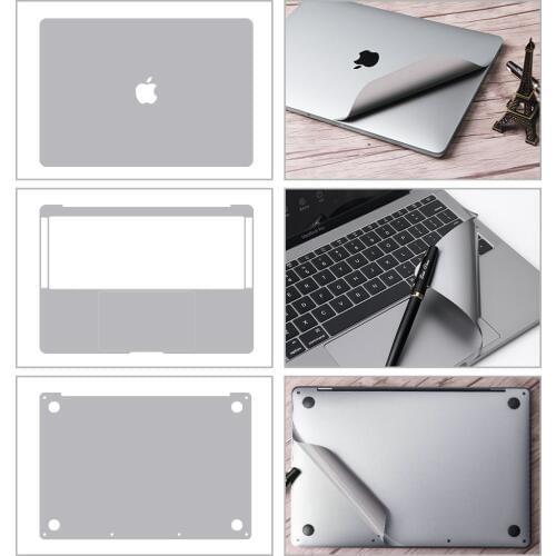 Premium Full Body Sticker for 2018 2019 new Macbook Air 13-inch with Touch ID 4-in-1 Vinyl Pure Color Laptop Sticker Protector