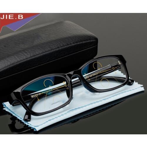 2020 New fashion mens Multifocal progressive reading glasses ladies Diopter reading glasses reading clear Diopter glasses