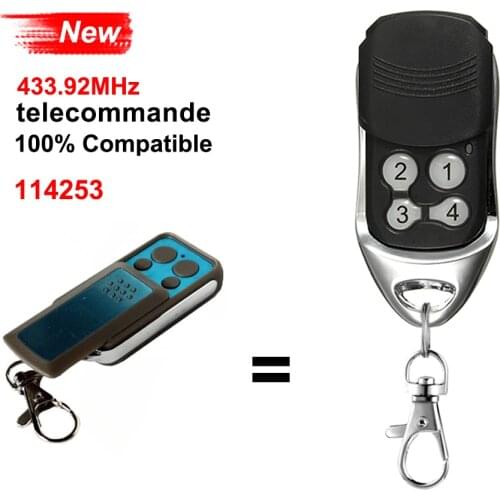 For AVIDSEN Garage Remote Control Rolling Code AVIDSEN 114253 Garage Door Opener 433.92MHz Transmitter for Gate Newest