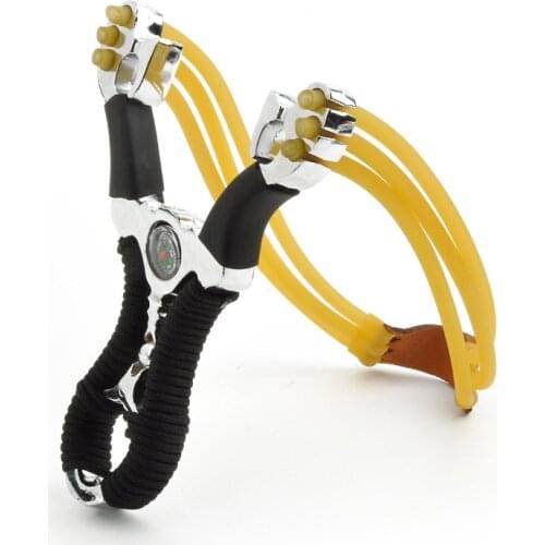 Alloy slingshot, outdoor hunting fishing shooting a slingshot. Outdoor shooting toys, childrens classic toys