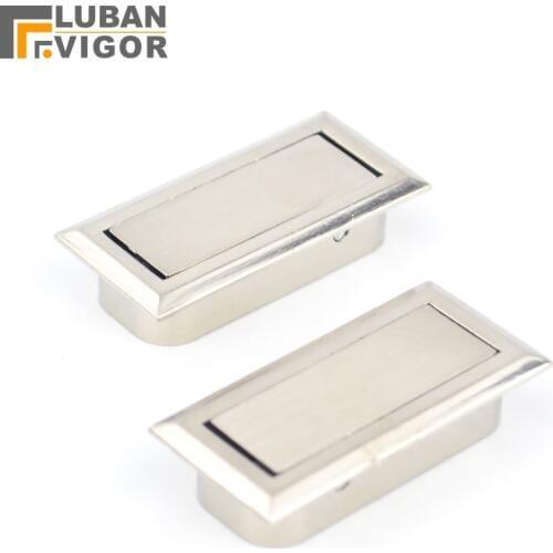 Brushed surface,Clamshell ,Invisible,hidden furniture drawer small handle ,Embedded installation, Home furniture Hardware