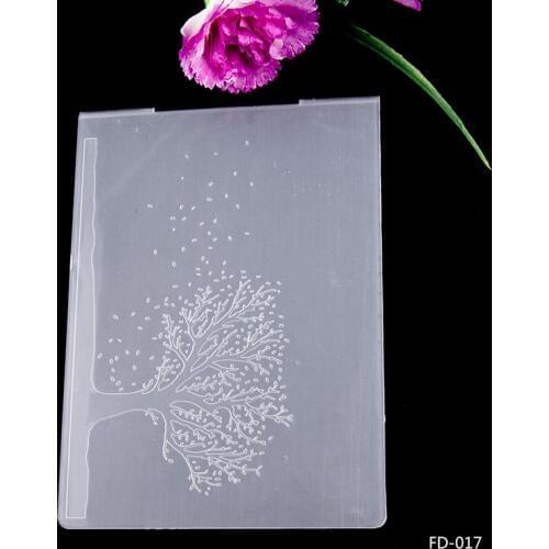 Scrapbook Tree design diy cutting dies SCRAPBOOKING PLASTIC EMBOSSING FOLDER