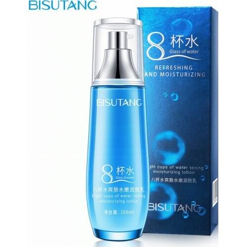 Moisturizing Face Lotion Toner Eight Glasses Of Water Anti Wrinkle Whitening Brighten Refresh Oil Control Facial Skincare 100ML