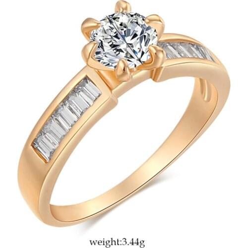 Hot Selling AAA Cubic Zirconia Rings for Women Girl Wedding Engagement Show Elegant Crystal Rings Fashion Jewelry Free Shipping