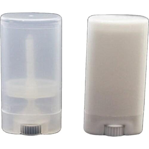 15g oval round Empty Lipstick Balm Tube Containers Deodorant case bottle jar DIY