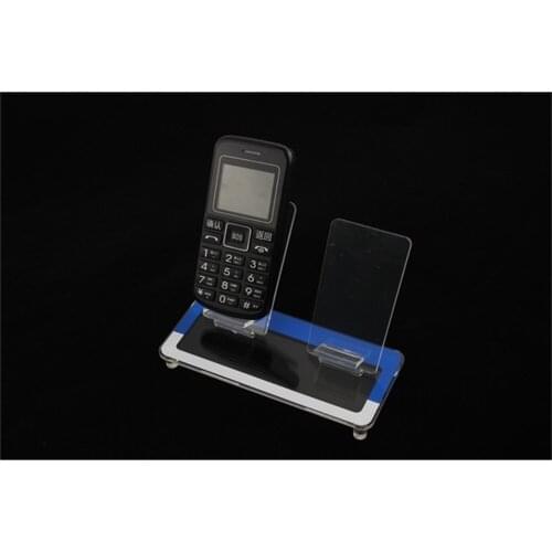 2 Trays Acrylic cell phone MP3 holder digital product display rack desktop showing stand phone rack