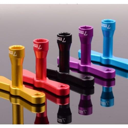 Aluminum 80130 For RC M4 Nylon Nut Wrenches Maintenance Tools Sleeve 7mm HEX Spanner