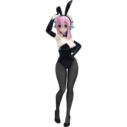 Anime Action Figure Nitro Super Sonico Cosplay BiCute Bunny Ver Sexy Girls Japanese Anime Adult Action Toys Hentai Anime Figure