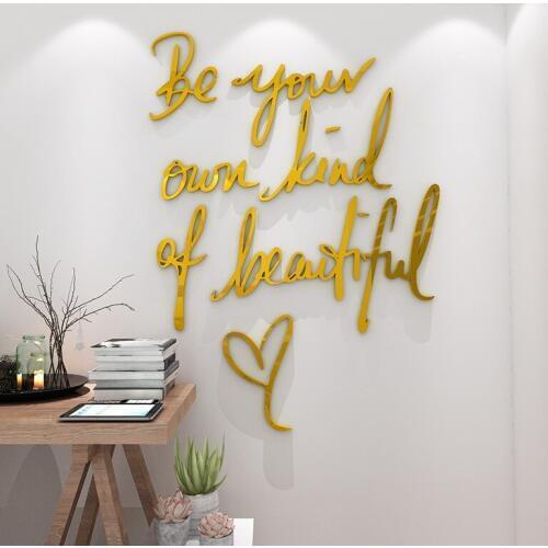 Be your kind of beautiful Decal Family Vinyl Wall Sticker Quotes Lettering Words Living Room Backdrop Decorative Decor