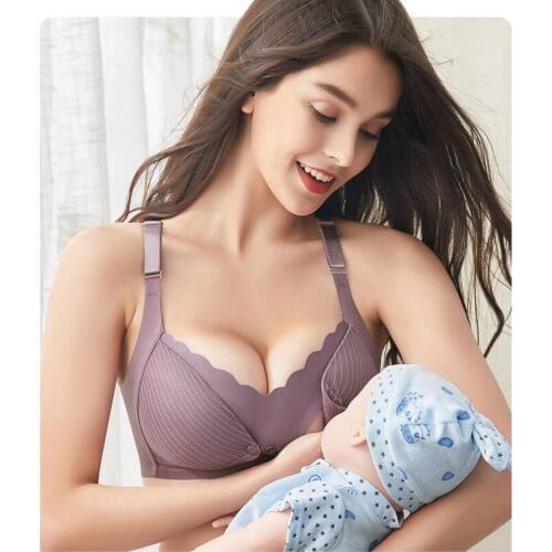 D001 Comforty Women Feeding Pregnant Maternity Bras Women Underwear Nursing Maternity Bra Wireless Underwear Breast Bra For Nurs